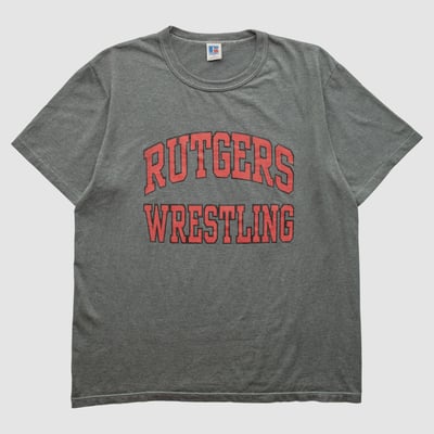 Rutgers Scarlet Knights Russell 90s T-shirt - Dark Heather Gray - S by Fanatics Real Vintage