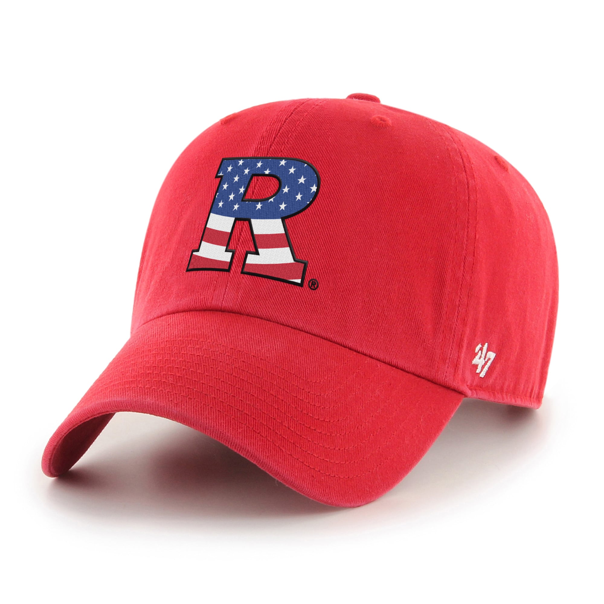 Unisex '47 Scarlet Rutgers Scarlet Knights Americana Clean Up Adjustable Hat