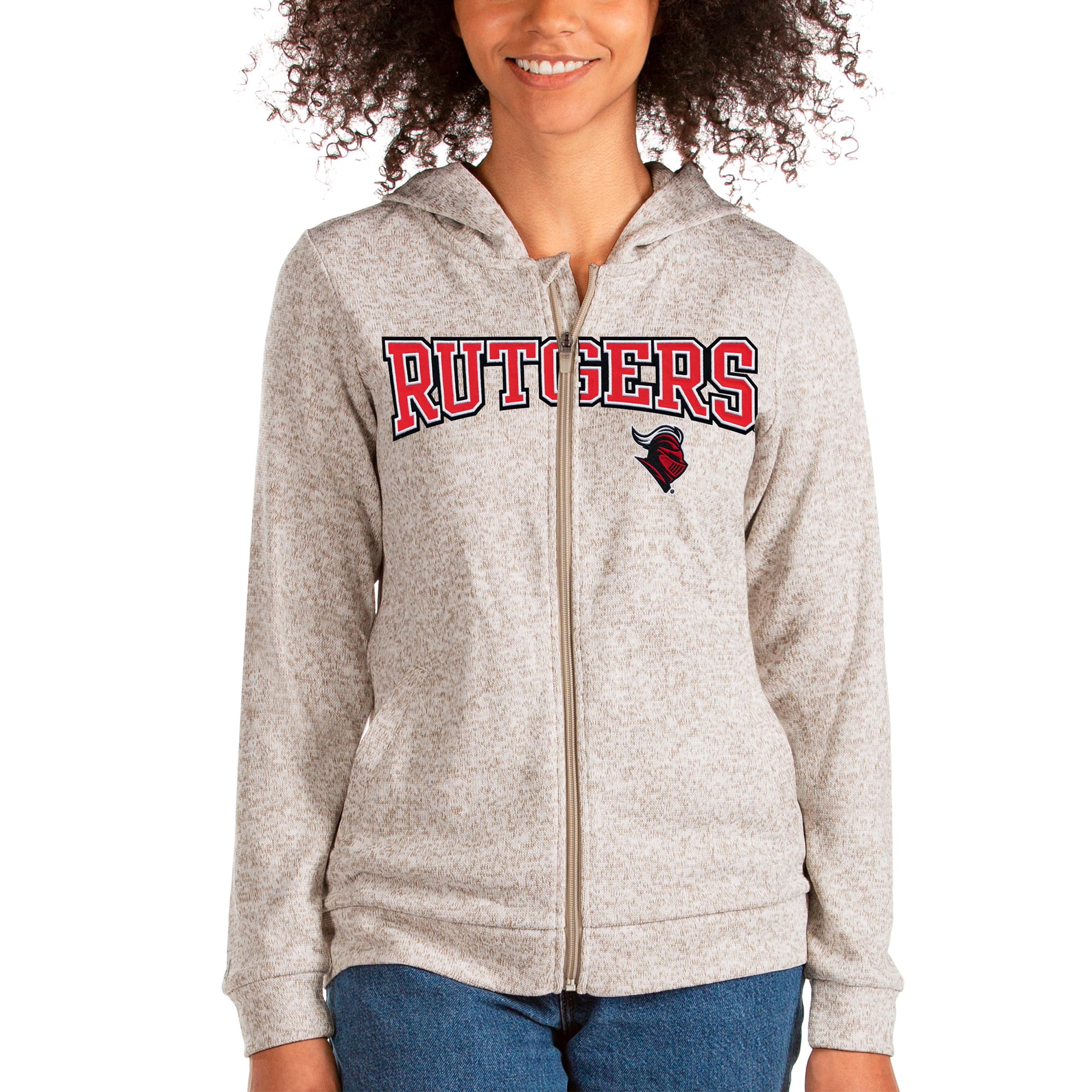 Sweat à Capuche Vintage Rutgers Scarlet Knights - Taille XL - Couleur Grise