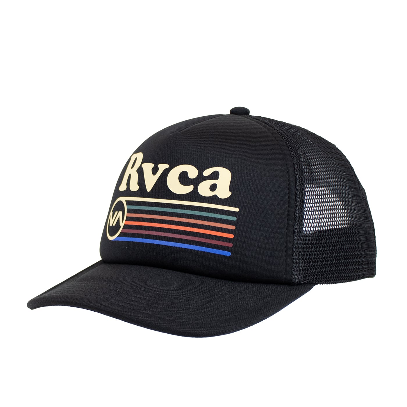 Casquette trucker RVCA Farrah noire pour homme en mousse et maille