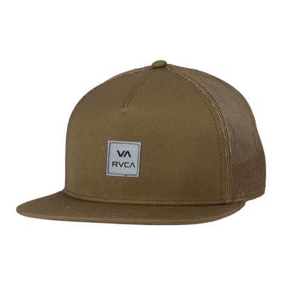 RVCA VA All The Way Adjustable Trucker Hat - Brown
