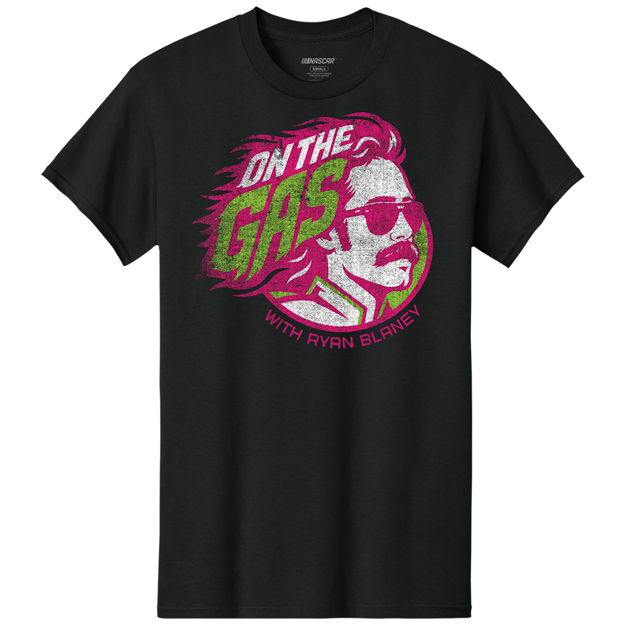Men's Classic Ink Black On The Gas with Ryan Blaney T-Shirt