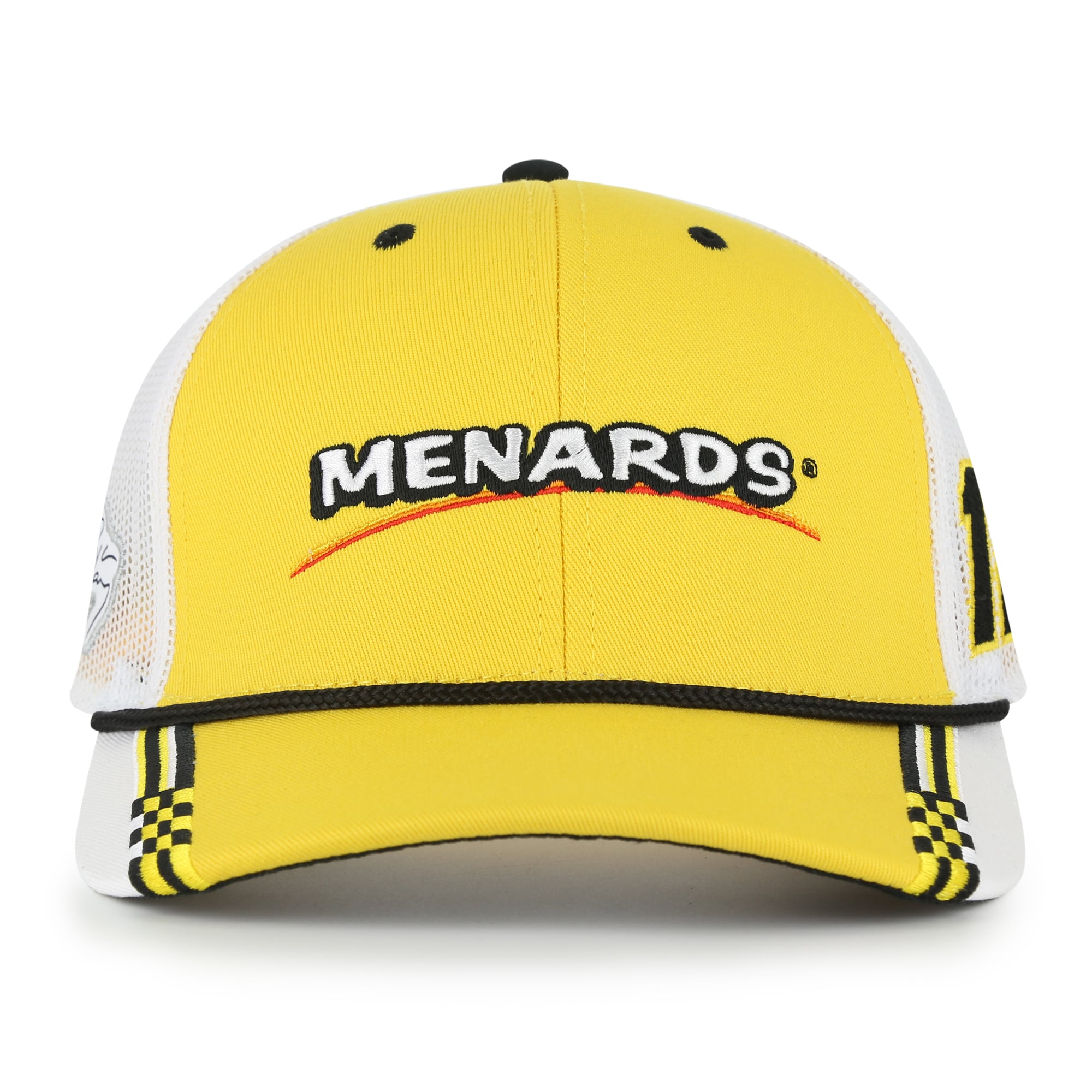 Casquette à carreaux Ryan Blaney jaune The Game pour homme