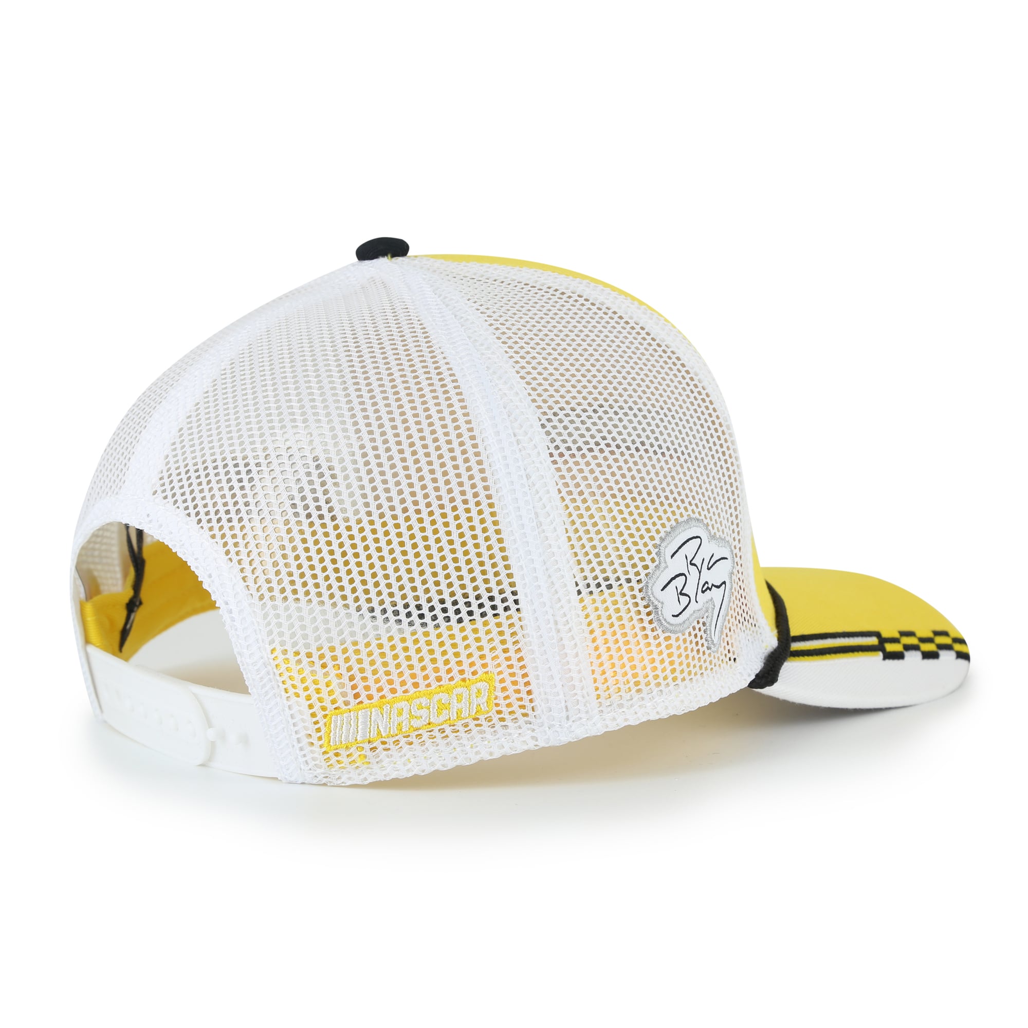 Casquette à carreaux Ryan Blaney jaune The Game pour homme