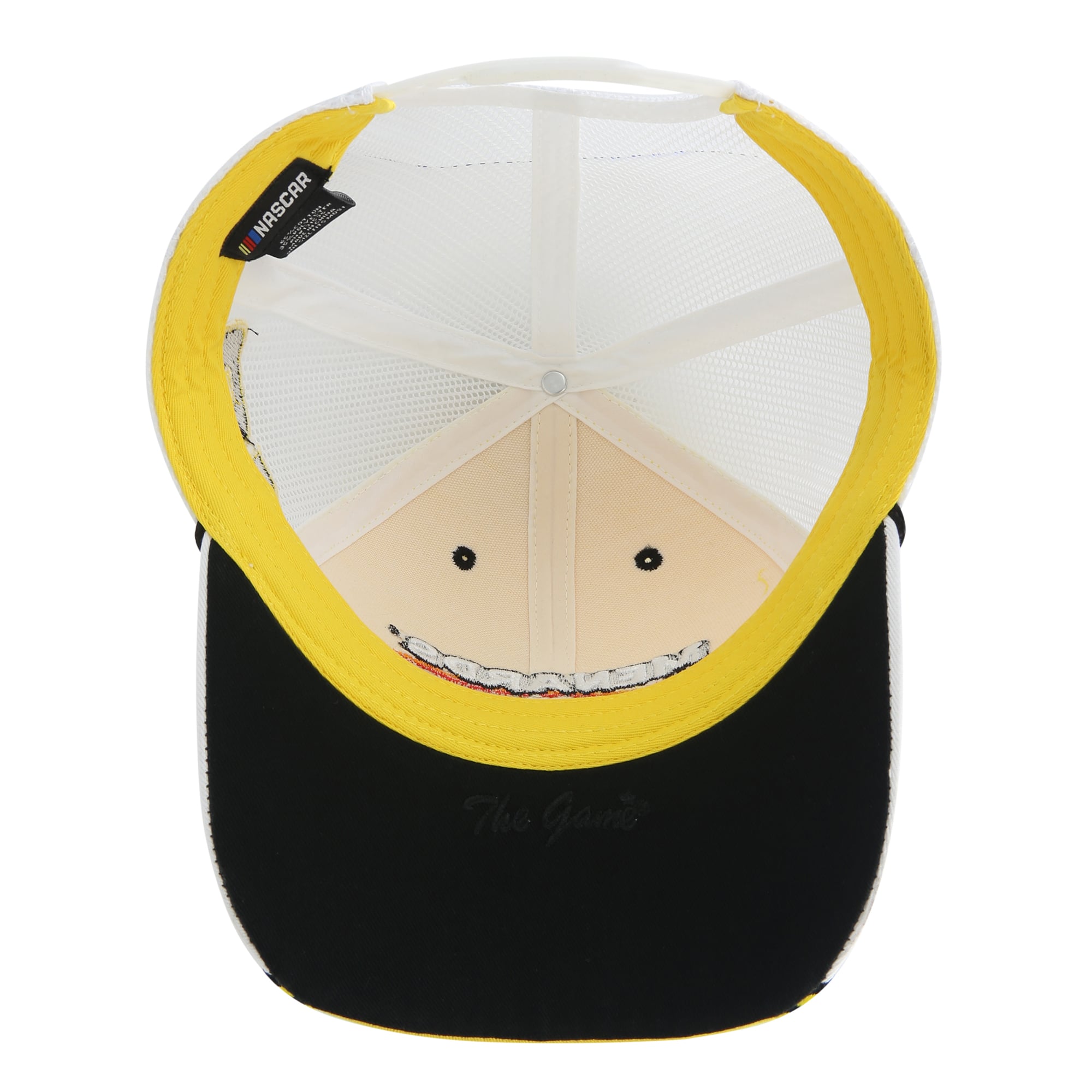 Casquette à carreaux Ryan Blaney jaune The Game pour homme