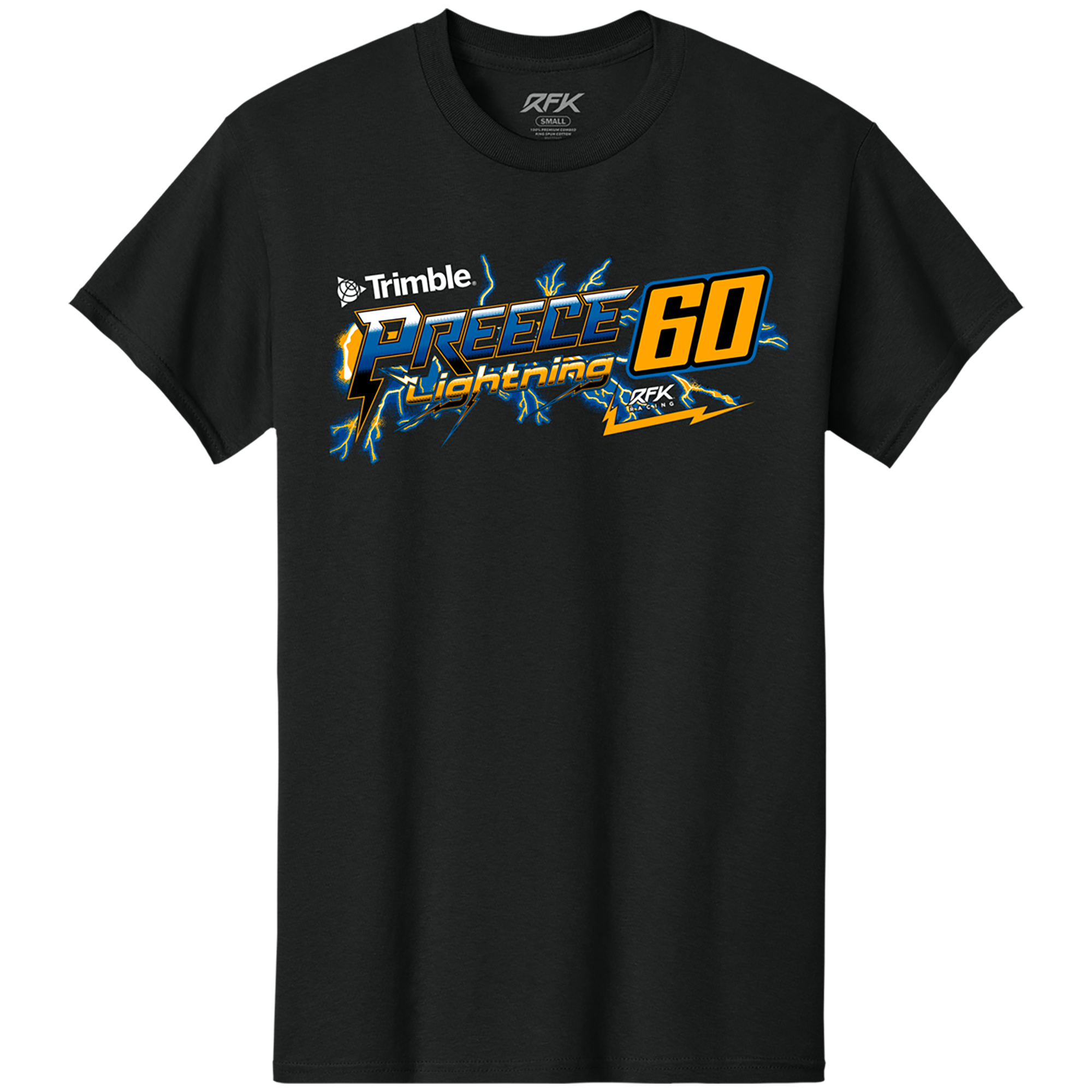 T-shirt homme classique noir Ryan Preece Trimble Lightning Car