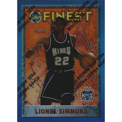 1995-96 Finest Refractors #203 Lionel Simmons