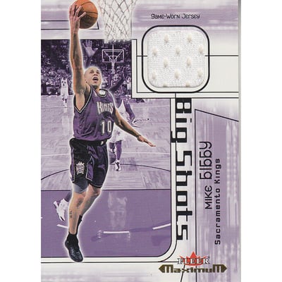 2001-02 Fleer Maximum Big Shots Jerseys #5 Mike Bibby