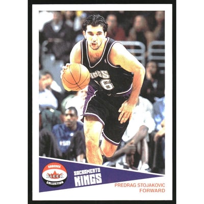 2001-02 Fleer Shoebox Footprints #118 Peja Stojakovic