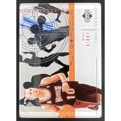 2002-03 Upper Deck Glass Auto Focus #MB Mike Bibby Autograph Auto