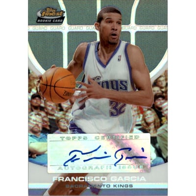 2005-06 Finest Refractors #128 Francisco Garcia AU