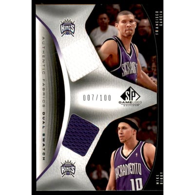 2006-07 SP Game Used Authentic Fabrics Dual #GB Mike Bibby/Francisco Garcia