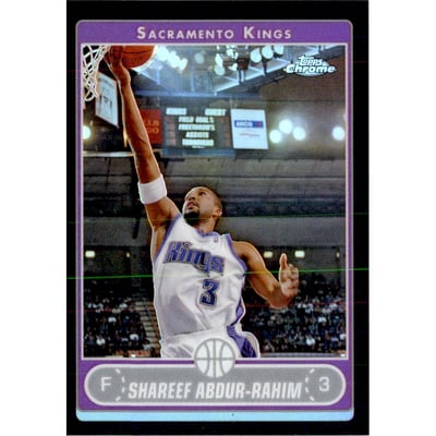 2006-07 Topps Chrome Refractors Black #86 Shareef Abdur-Rahim