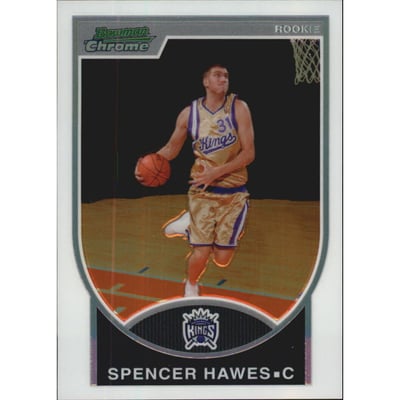 2007-08 Bowman Chrome Refractors #127 Spencer Hawes