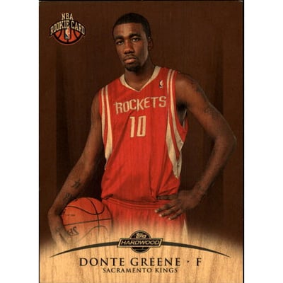 2008-09 Topps Hardwood Mahogany #123B Donte Greene Ball Down