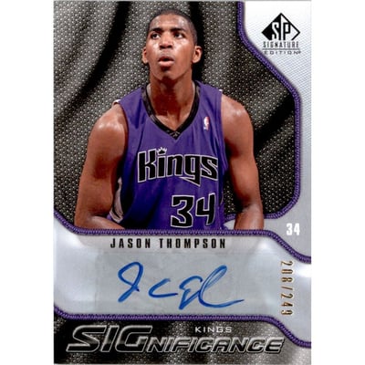 2009-10 SP Game Used SIGnificance #SJT Jason Thompson