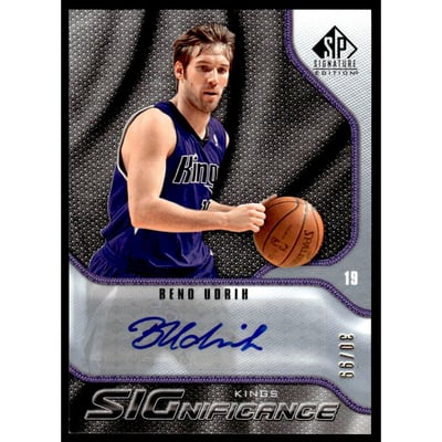 2009-10 SP Signature Edition SIGnificance #SBU Beno Udrih/99