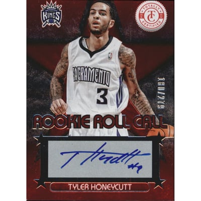 2012-13 Totally Certified Rookie Roll Call Autographs Red #82 Tyler Honeycutt/279