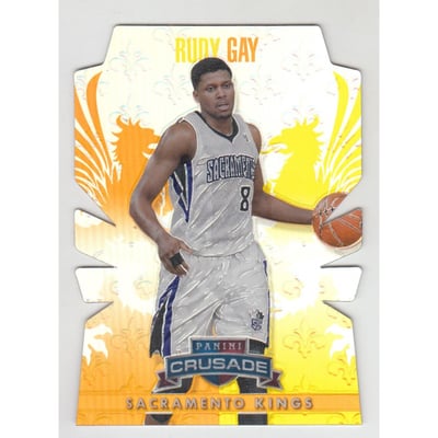 2013-14 Panini Crusade Insert Orange Die Cut #208 Rudy Gay