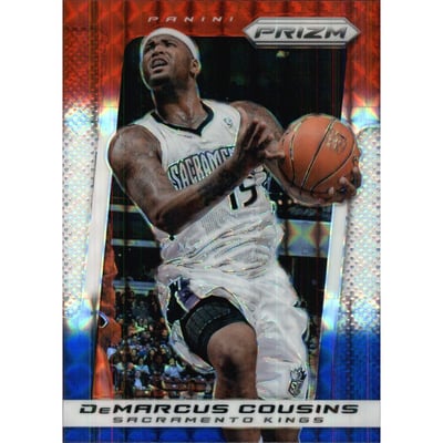 2013-14 Panini Prizm Prizms Red White and Blue Mosaic #81 DeMarcus Cousins