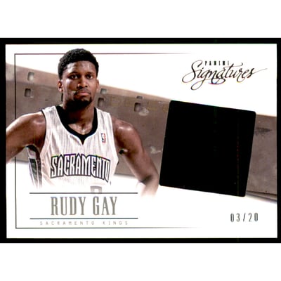 2013-14 Panini Signatures Film Onyx #42 Rudy Gay