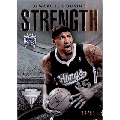 2013-14 Panini Titanium Strength #16 DeMarcus Cousins