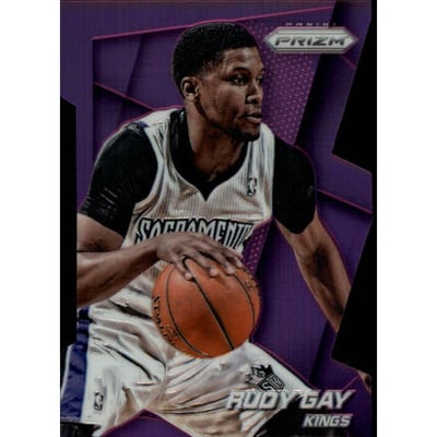 2014-15 Panini Prizm Prizms Purple Die Cut #42 Rudy Gay