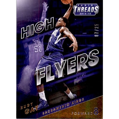 2014-15 Panini Threads High Flyers Century Proof Gold #19 Rudy Gay