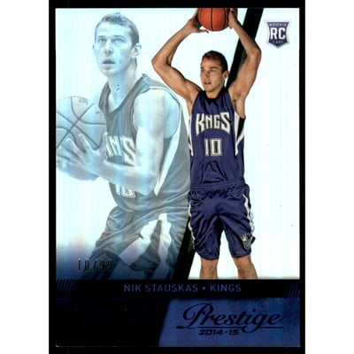 2014-15 Prestige Premium Bonus Shots Blue #168 Nik Stauskas