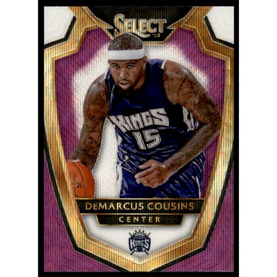 2014-15 Select Prizms Purple and White #115 DeMarcus Cousins PRE