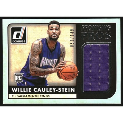 2015-16 Donruss Promising Pros Jumbo Swatches #26 Willie Cauley-Stein