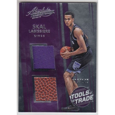 2016-17 Absolute Memorabilia Tools of the Trade Rookie Materials Dual #25 Skal Labissiere