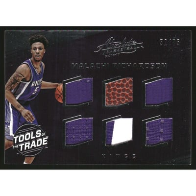 2016-17 Absolute Memorabilia Tools of the Trade Rookie Materials Six #33 Malachi Richardson