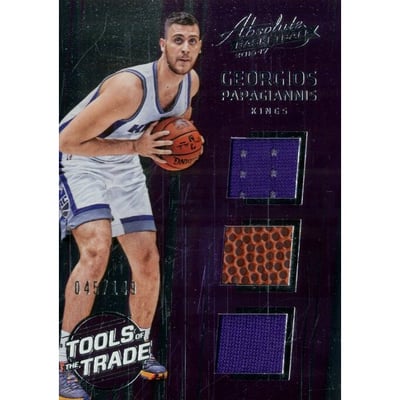 2016-17 Absolute Memorabilia Tools of the Trade Rookie Materials Trio #9 Georgios Papagiannis