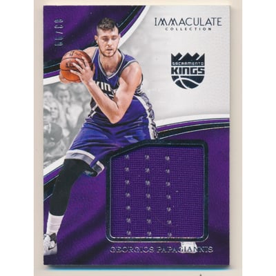 2016-17 Immaculate Collection Standout Materials #16 Georgios Papagiannis/99