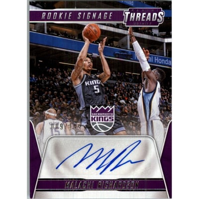 2016-17 Panini Threads Rookie Signage #17 Malachi Richardson/199