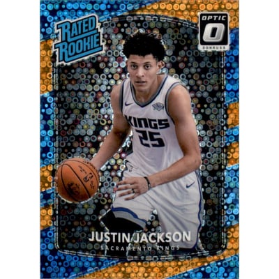 2017-18 Donruss Optic Fast Break Orange #158 Justin Jackson RR