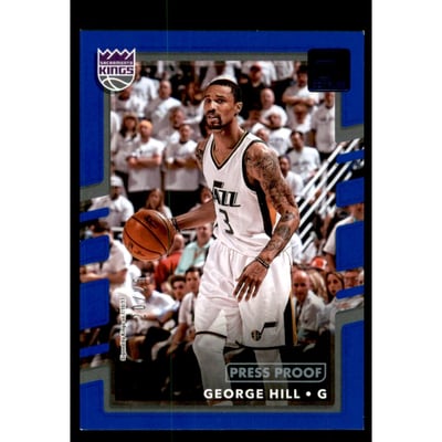 2017-18 Donruss Press Proof Blue #129 George Hill