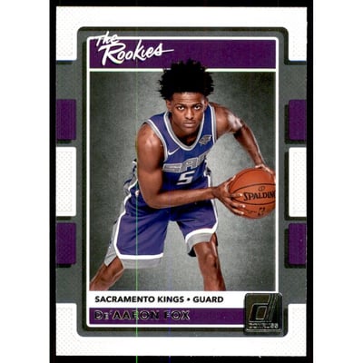 2017-18 Donruss The Rookies #5 De'Aaron Fox