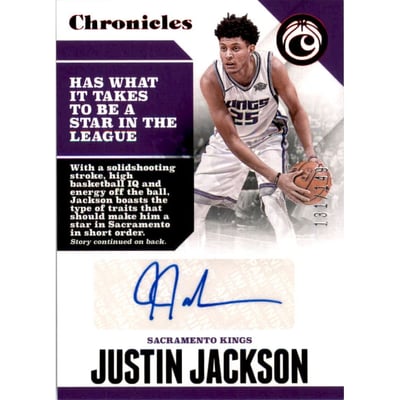 2017-18 Panini Chronicles Autographs Red #8 Justin Jackson