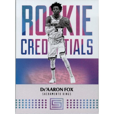 2017-18 Panini Status Rookie Credentials #16 De'Aaron Fox