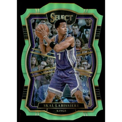 2017-18 Select Prizms Die Cut Neon Green #136 Skal Labissiere