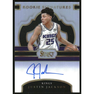 2017-18 Select Rookie Signatures #37 Justin Jackson