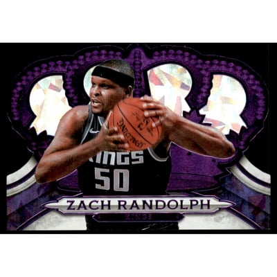2018-19 Crown Royale Crystal Purple #87 Zach Randolph