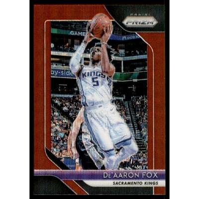 2018-19 Panini Prizm Prizms Ruby Wave #151 De'Aaron Fox