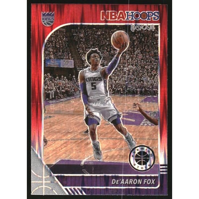 2019-20 Hoops Premium Stock Prizms Red Flash #165 De'Aaron Fox