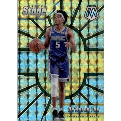 2019-20 Panini Mosaic Center Stage Prizms #27 De'Aaron Fox