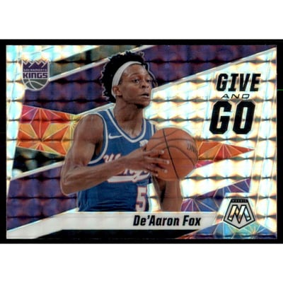 2019-20 Panini Mosaic Give and Go Mosaic #3 De'Aaron Fox
