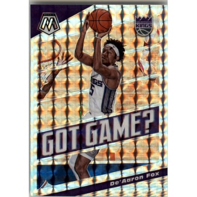 2019-20 Panini Mosaic Got Game? Mosaic #24 De'Aaron Fox