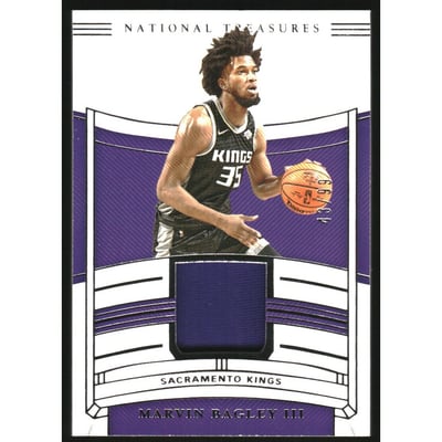 2019-20 Panini National Treasures Jersey Treasures #42 Marvin Bagley III/99
